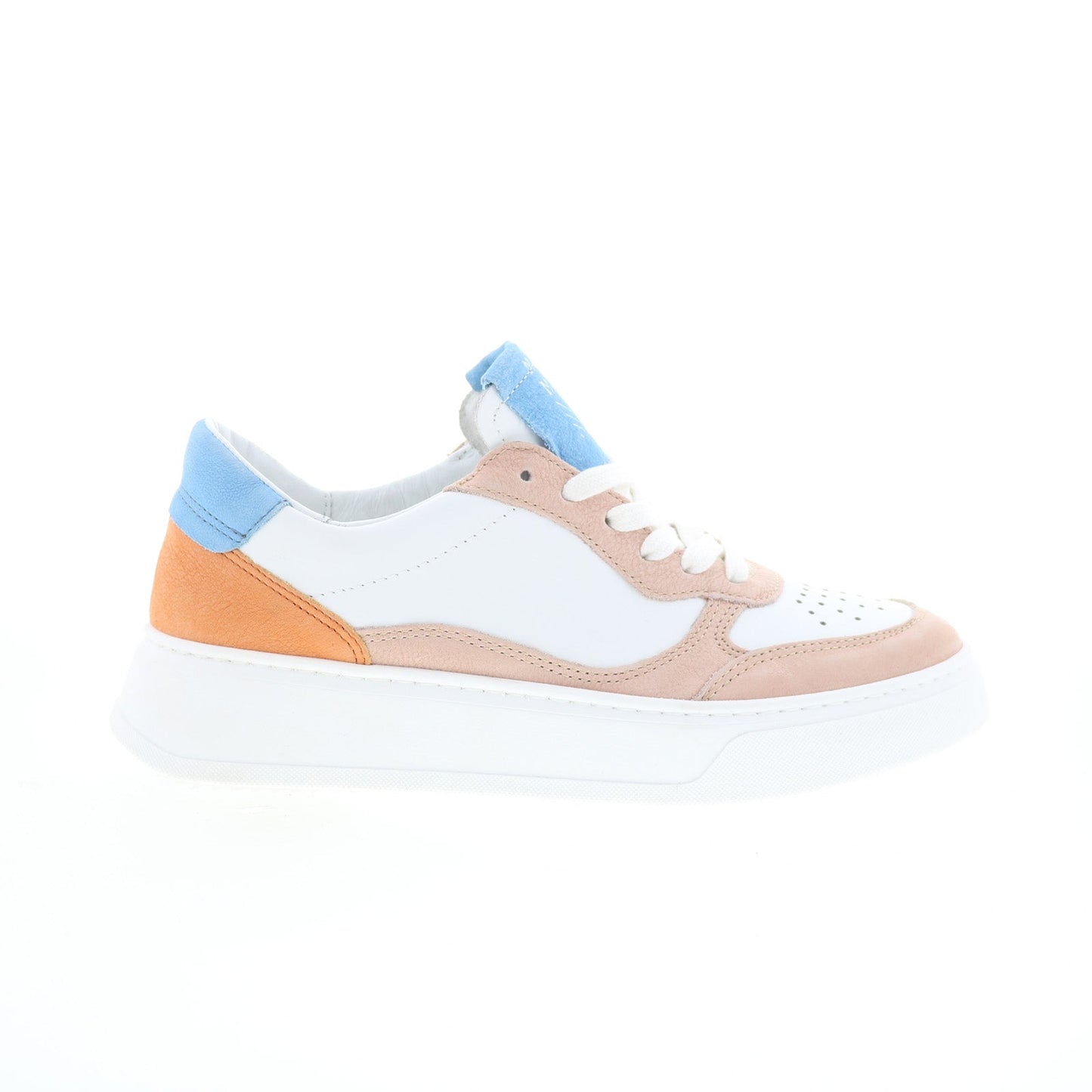 Miz Mooz Torie Womens White Leather Lace Up Lifestyle Sneakers Shoes