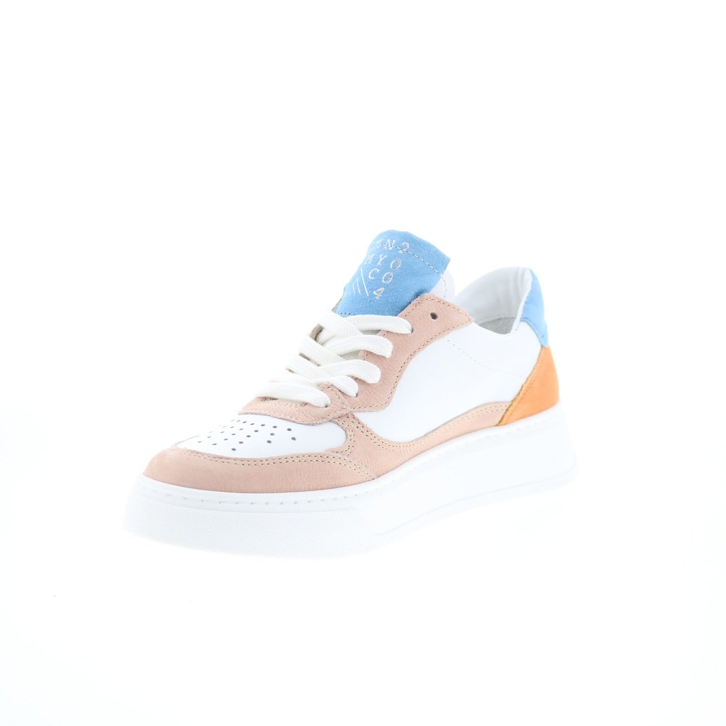 Miz Mooz Torie Womens White Leather Lace Up Lifestyle Sneakers Shoes