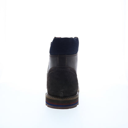 Testosterone Hook One T91421 Mens Brown Leather Lace Up Casual Dress Boots