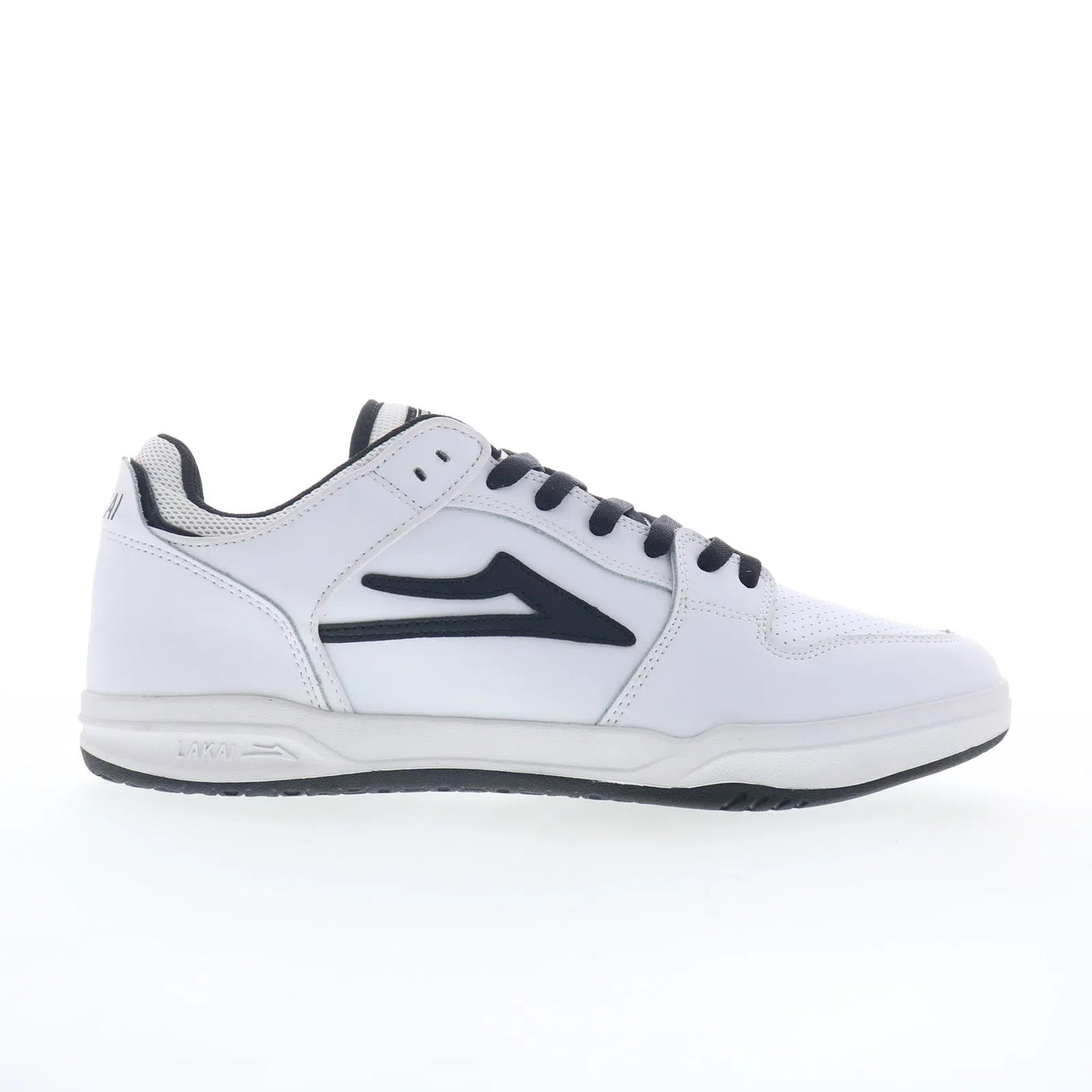 Lakai Telford Low Mens White Leather Lace Up Skate Inspired Sneakers Shoes