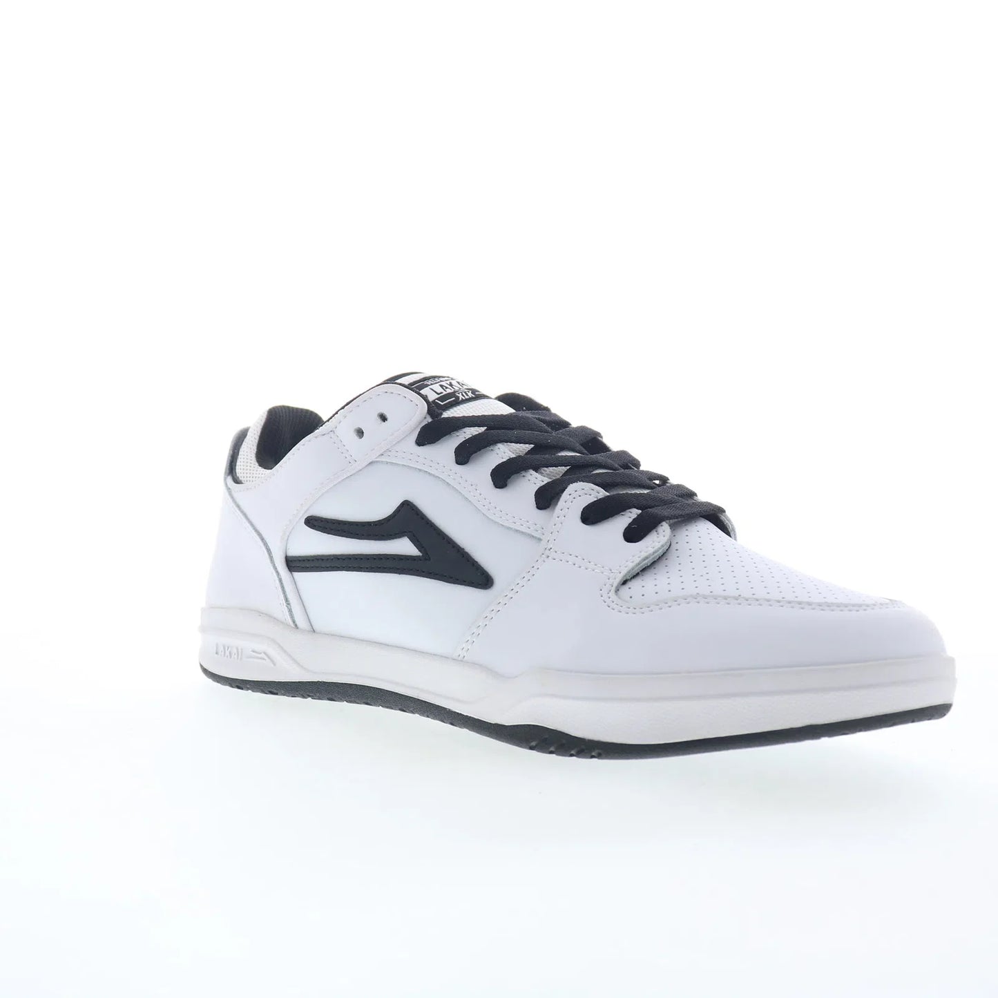 Lakai Telford Low Mens White Leather Lace Up Skate Inspired Sneakers Shoes