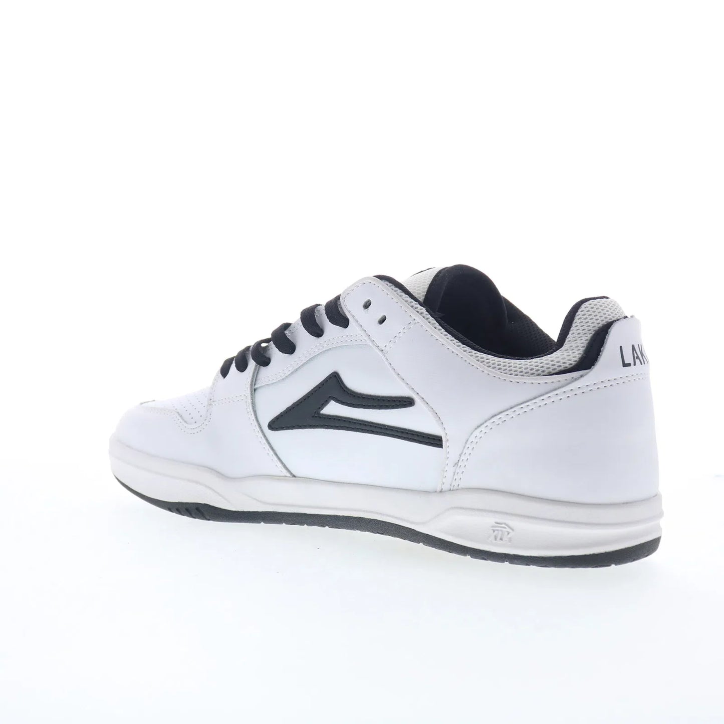 Lakai Telford Low Mens White Leather Lace Up Skate Inspired Sneakers Shoes