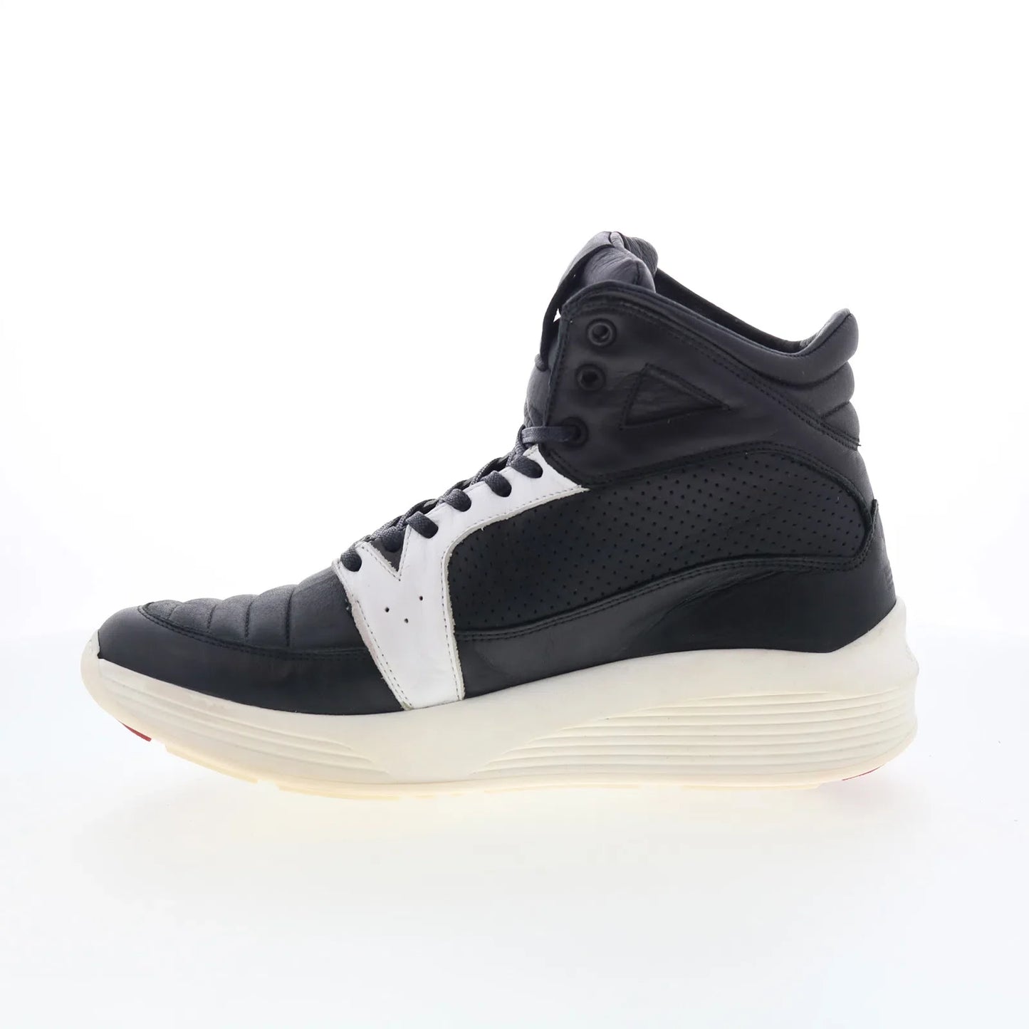 Pajar Tribeca 47088 Mens Black Leather Lace Up Lifestyle Sneakers Shoes