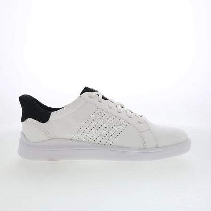 Rockport Tristen Lace Up Mens White Wide Leather Lifestyle Sneakers Shoes