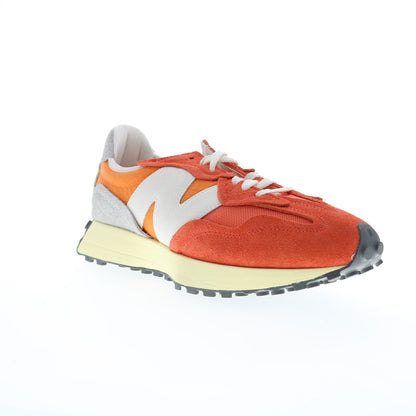 New Balance 327 U327WRC Mens Orange Suede Lace Up Lifestyle Sneakers Shoes