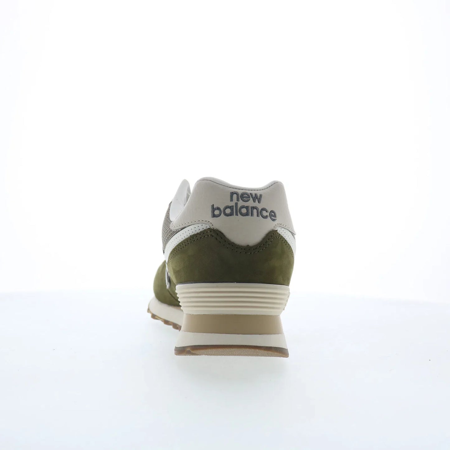 New Balance 574 U5742RG Mens Green Nubuck Lace Up Lifestyle Sneakers Shoes