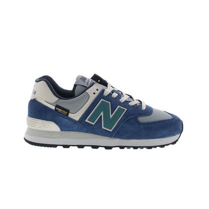 New Balance 574 U574SOA Mens Blue Suede Lifestyle Sneakers Shoes