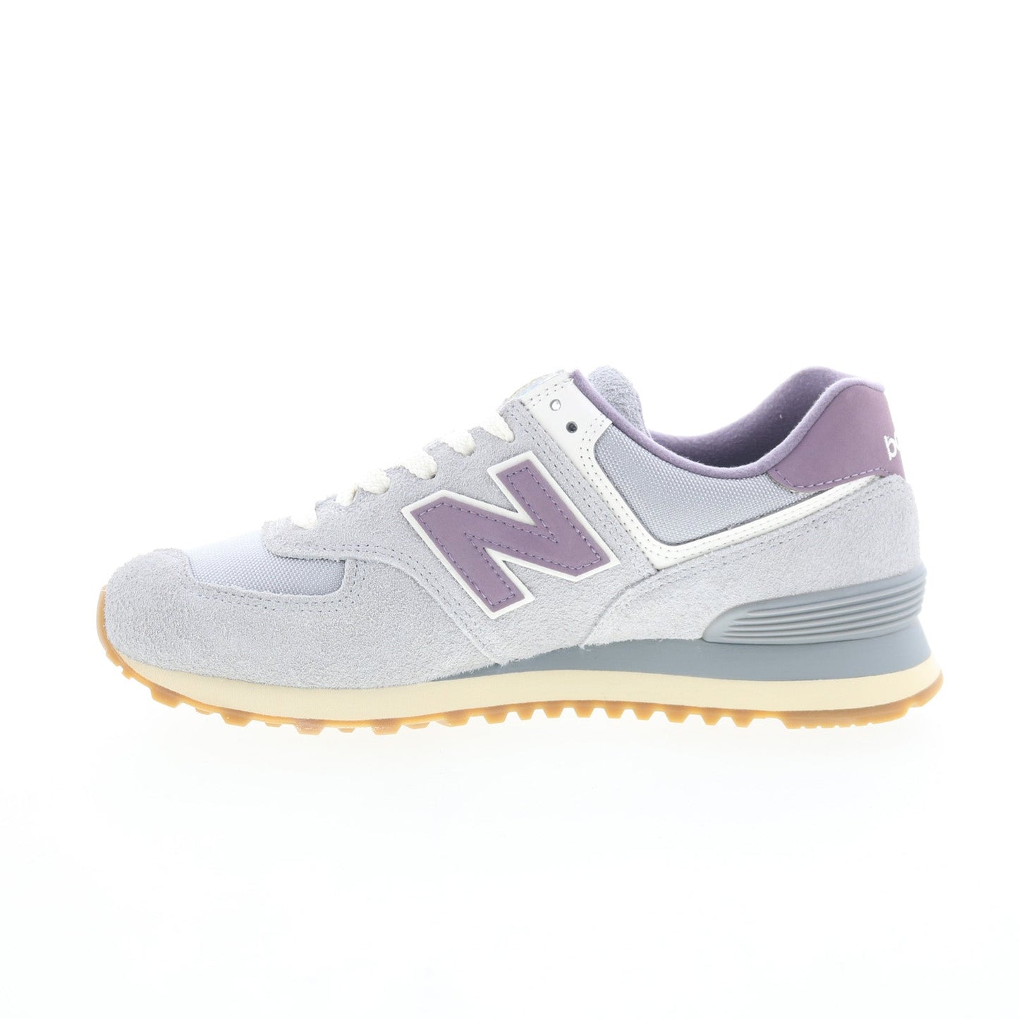 New Balance 574 U574YGD Mens Gray Suede Lace Up Lifestyle Sneakers Shoes