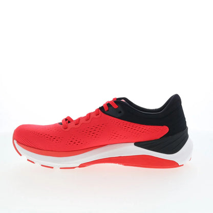 Topo UltraFly 4 M056 Mens Red Canvas Lace Up Athletic Running Shoes