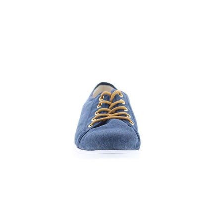 Hitchcock Emma W311 Womens Blue Extra Wide Canvas Lifestyle Sneakers Shoes