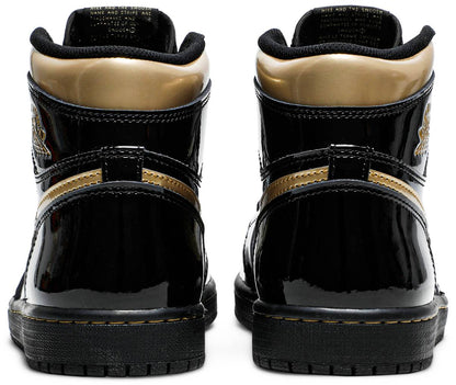 Nike Mens Air Jordan 1 Retro High OG Sneakers - 'Black Metallic Gold'
