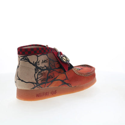 Clarks Wallabee Evo Stranger Things 26181027 Mens Red Chukkas Boots