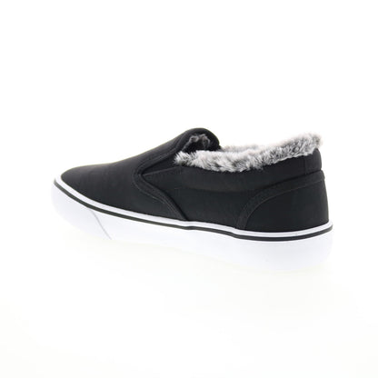 Lugz Clipper LX Fur WCLIPLXFD-060 Womens Black Lifestyle Sneakers Shoes