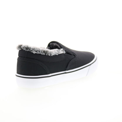 Lugz Clipper LX Fur WCLIPLXFD-060 Womens Black Lifestyle Sneakers Shoes